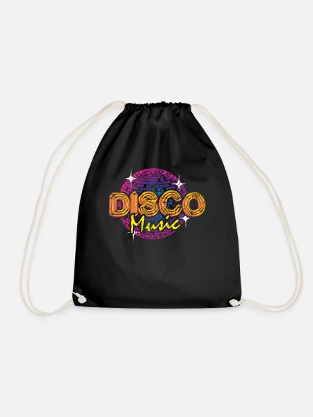 Musique disco - Sac de sport léger - noir