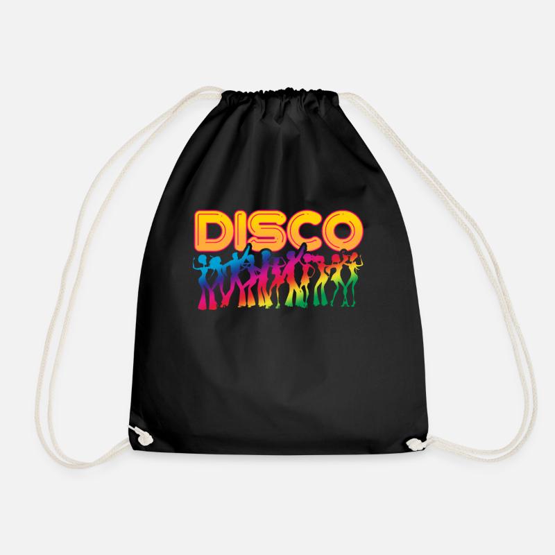 Disco Musik - Turnbeutel - Schwarz