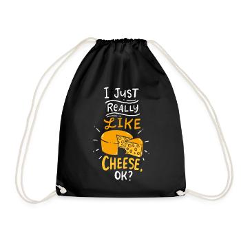fromage - Sac de sport léger - noir - Devant