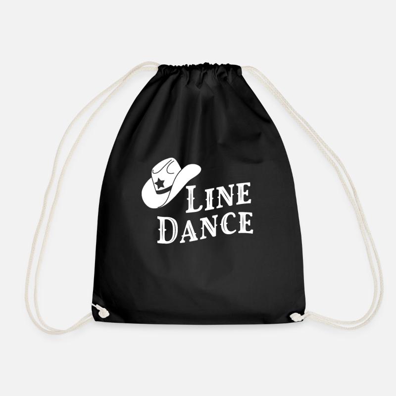 Line Dance - Turnbeutel - Schwarz