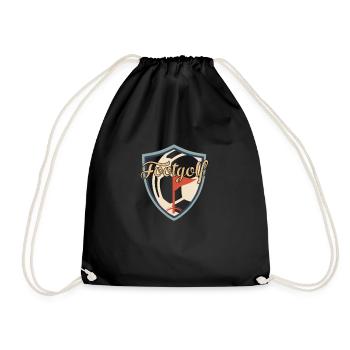 Footgolf Soccer Golf Soccer Fan Player Hobby - Drawstring Bag - black - Front