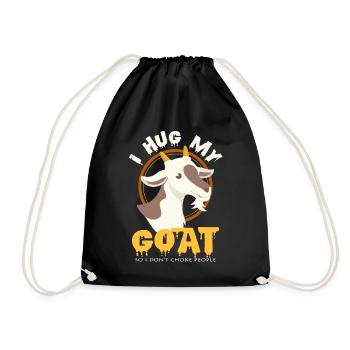 chèvre - Sac de sport léger - noir - Devant