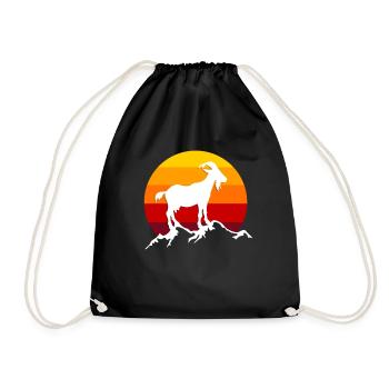 chèvre - Sac de sport léger - noir - Devant