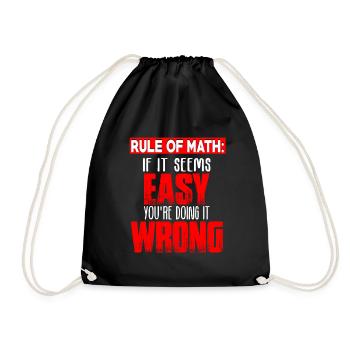 Mathématicien mathématique - Sac de sport léger - noir - Devant