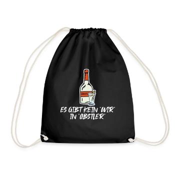 schnapps - Drawstring Bag - black - Front