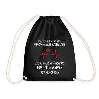 Medical Assistant MFA Funny Gift - Drawstring Bag - black - Front