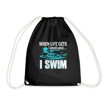 Natation Nageuse - Sac de sport léger - noir - Devant
