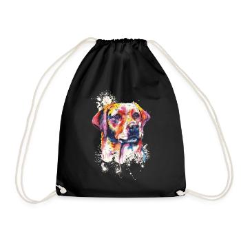 Labrador chiens propriétaire cadeau - Sac de sport léger - noir - Devant