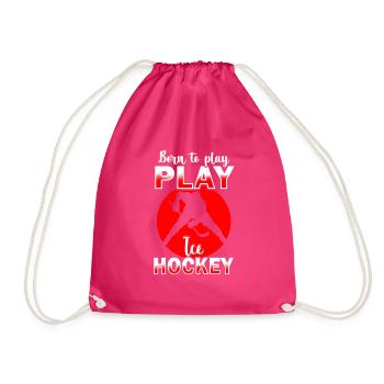 Eishockey - Turnbeutel - Fuchsia - Vorne