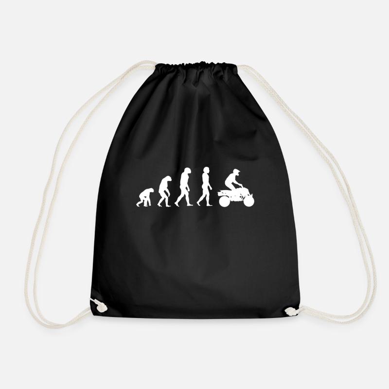 Quad Evolution driving quad riders quad biking - Drawstring Bag - black