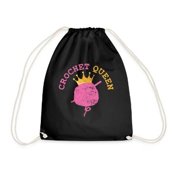 crochet - Sac de sport léger - noir - Devant