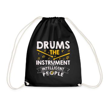 Cadeau de batteur drôle de batterie - Sac de sport léger - noir - Devant