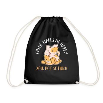 Anime - Sac de sport léger - noir - Devant