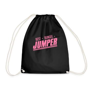 Bungee Jumping - Turnbeutel - Schwarz - Vorne