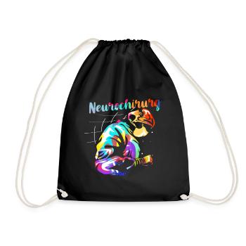 Neurochirurgin Doktor Geschenk - Turnbeutel - Schwarz - Vorne