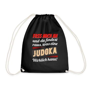 Judo Saying Women - Drawstring Bag - black - Front