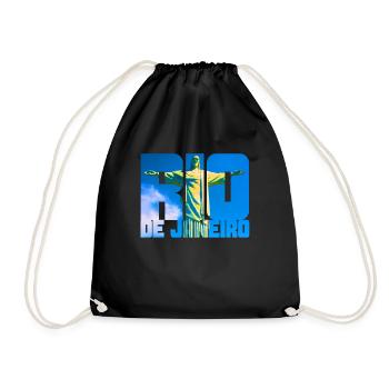 Rio de Janeiro Brésil - Sac de sport léger - noir - Devant