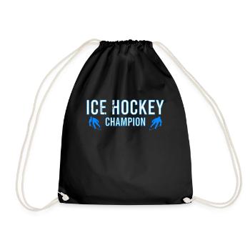 Hockey sur glace Vintage Jeux de hockey sur glace - Sac de sport léger - noir - Devant