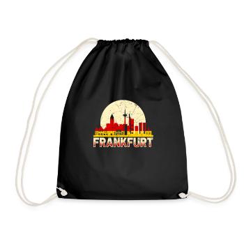 Frankfurt - Drawstring Bag - black - Front