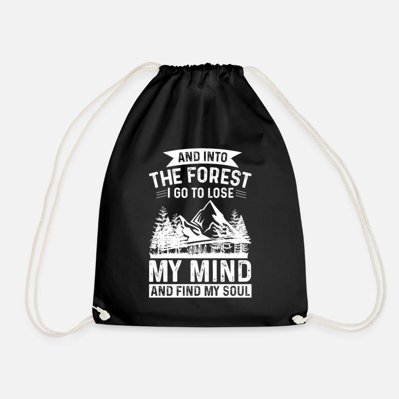 And Into The Forest I Go - Turnbeutel - Schwarz
