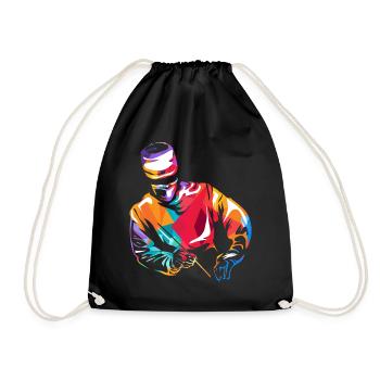neurosurgeon - Drawstring Bag - black - Front