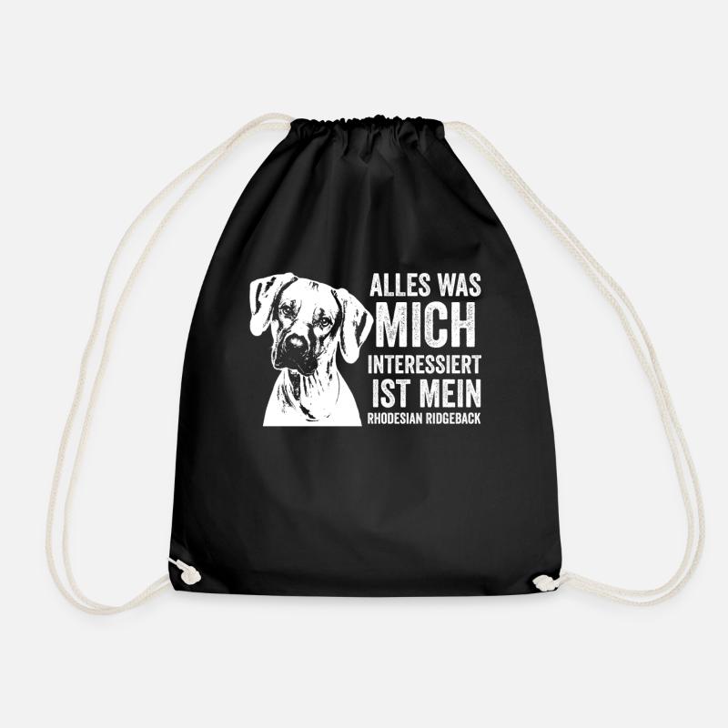 Rhodesian Ridgeback Hunderasse - Turnbeutel - Schwarz