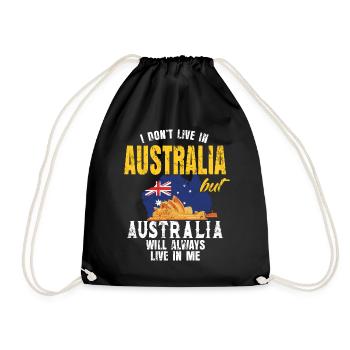 Cadeau vacances drapeau australie - Sac de sport léger - noir - Devant