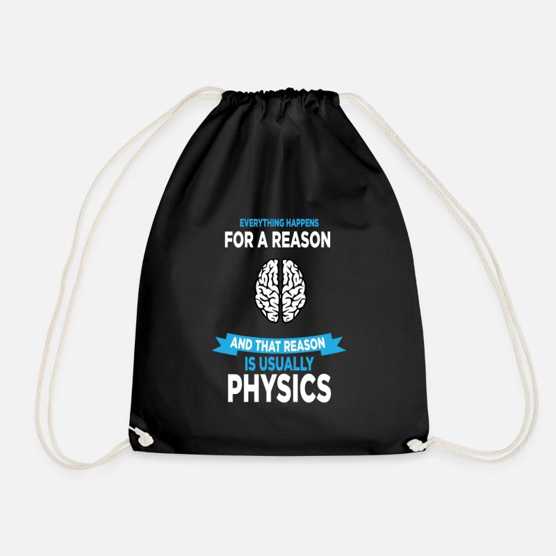 Physics Science Science gift - Drawstring Bag - black