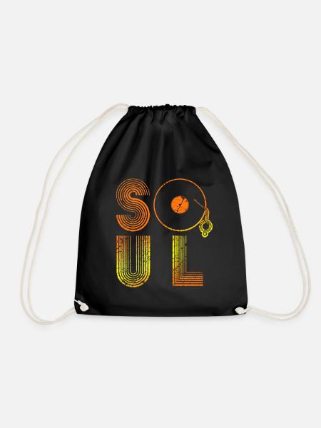 Soul music - Drawstring Bag - black