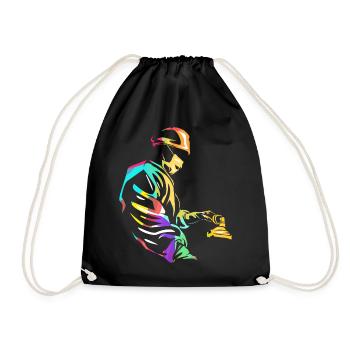 Anesthetist anesthesia gift - Drawstring Bag - black - Front