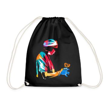 Anesthetist Anesthesia - Drawstring Bag - black - Front
