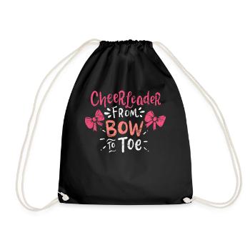 Cheerleading - Drawstring Bag - black - Front