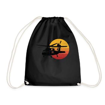 Hélicoptère UH-60 Blackhawk Armée de l’air Hélicoptère - Sac de sport léger - noir - Devant