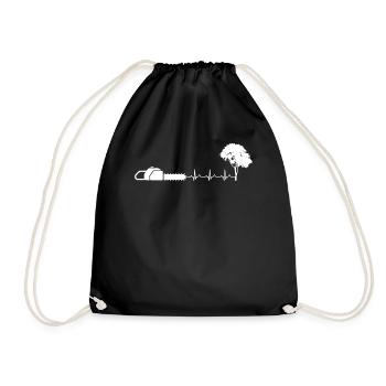 Pulsation cardiaque ECG Lumberjack - Sac de sport léger - noir - Devant