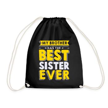 Frère et soeur - Sac de sport léger - noir - Devant