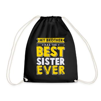 Mon frère a la meilleure soeur jamais cadeau cool - Sac de sport léger - noir - Devant