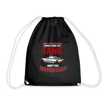 Tanks soldiers fight heroes gift - Drawstring Bag - black - Front