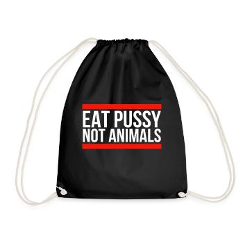 Animal rights activists animals - Drawstring Bag - black - Front