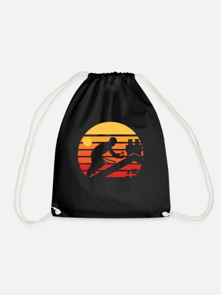 roofer - Drawstring Bag - black