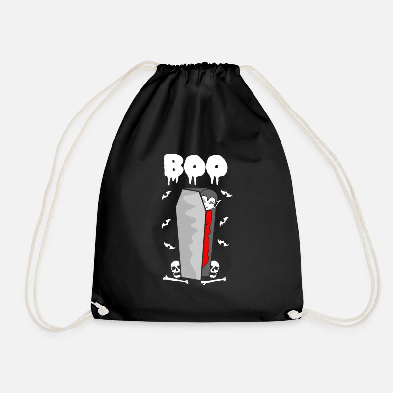 Vampir Sarg Vampire Halloween Outfit - Turnbeutel - Schwarz