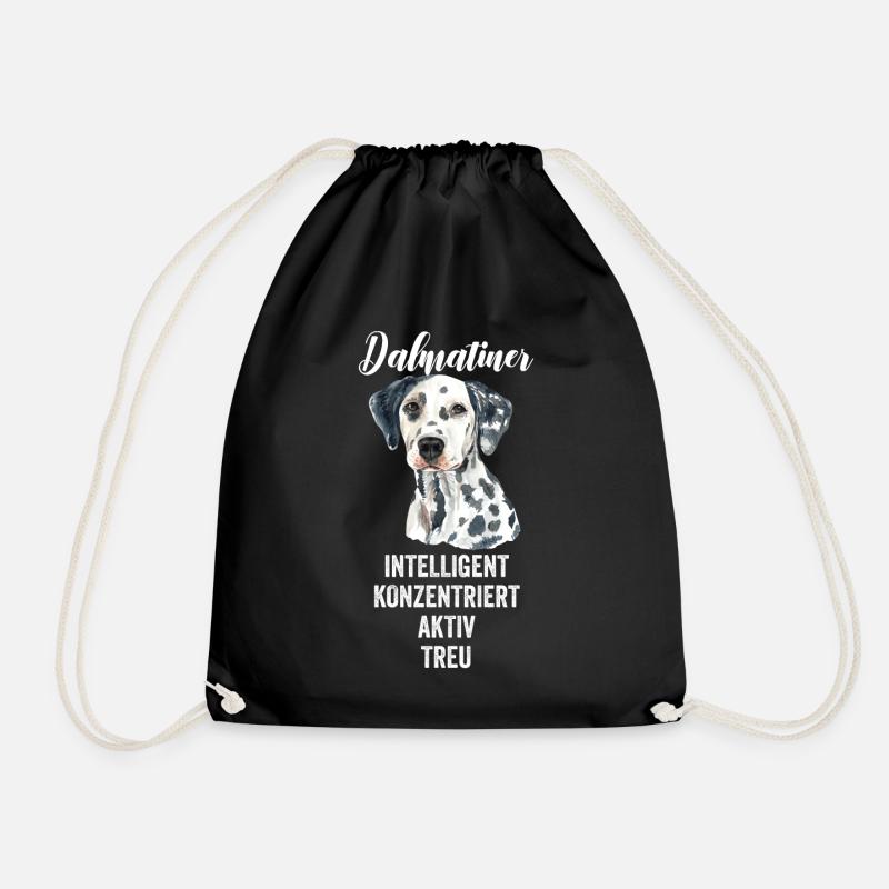 Dalmatiner Hund - Turnbeutel - Schwarz