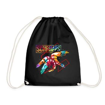 Shrimp gift - Drawstring Bag - black - Front