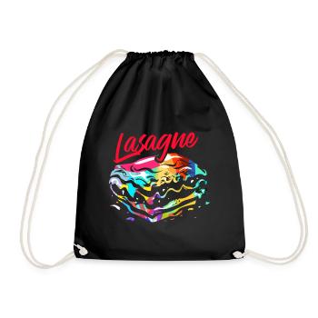 Cadeau de lasagne - Sac de sport léger - noir - Devant