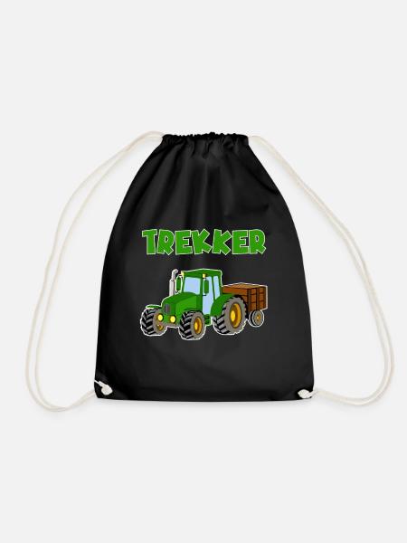 Trekker Traktor Schlepper Bauer Bauernhof - Turnbeutel - Schwarz