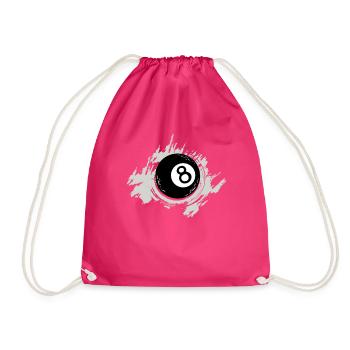 Billard - Turnbeutel - Fuchsia - Vorne