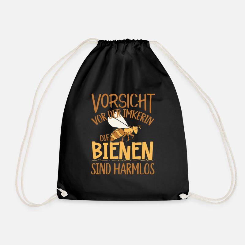 Imker Imkerin Honig - Turnbeutel - Schwarz