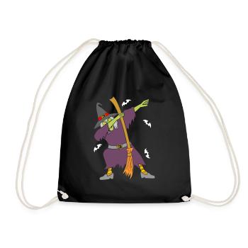 Witch DAB Witch Dabbing Witch's Bbe - Drawstring Bag - black - Front