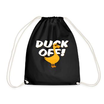 ducks - Drawstring Bag - black - Front