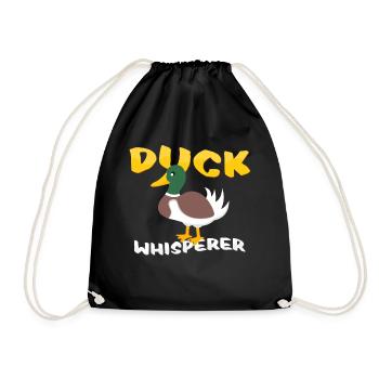 ducks - Drawstring Bag - black - Front
