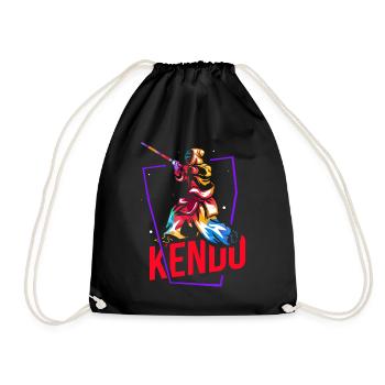 Kendo - Drawstring Bag - black - Front